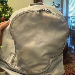 Lululemon Athletica Light Gray Backpack